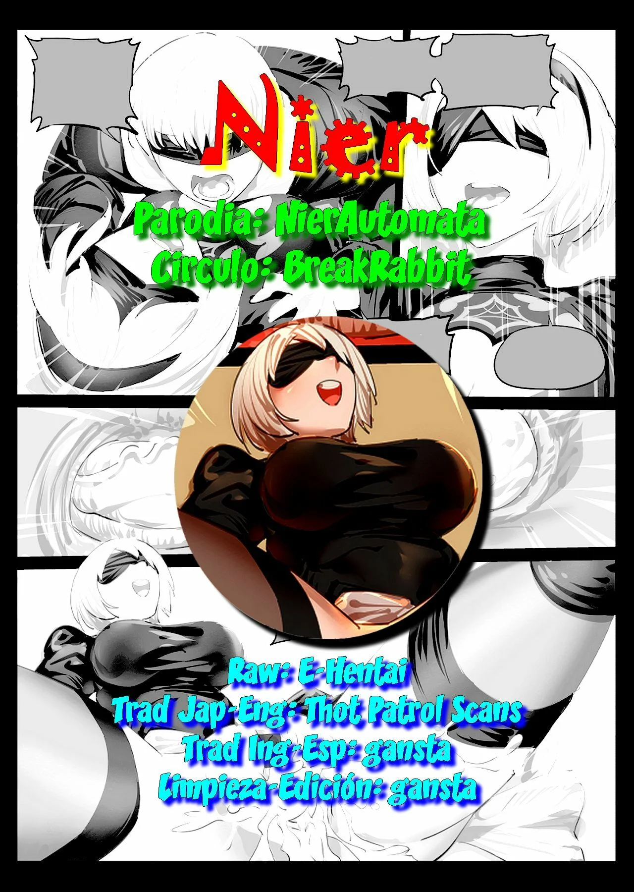 Portada del cómic Nier, ilustración principal de la obra.