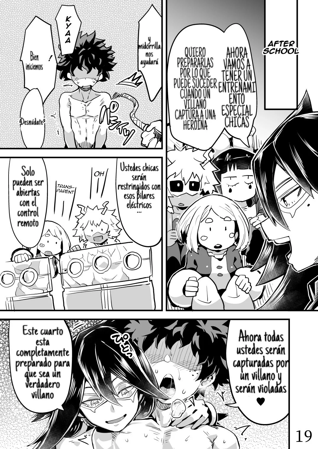 Portada del cómic Boku to Nottori Villain Nakademia Vol. 2, mostrando a los personajes principales en una escena sugerente. - Página 10