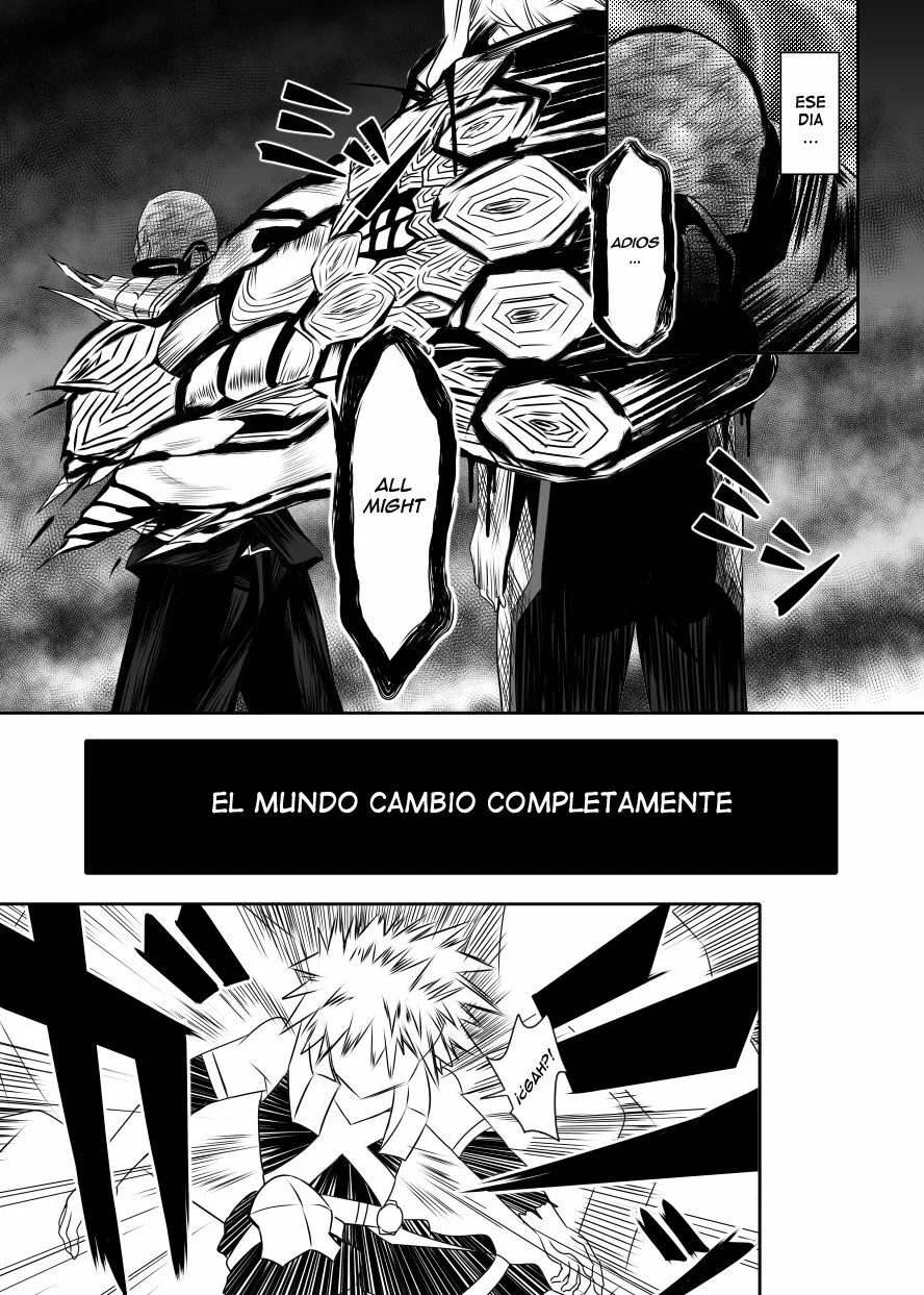 Portada del cómic Hero no Inai Sekai, con su título y arte principal. - Página 16