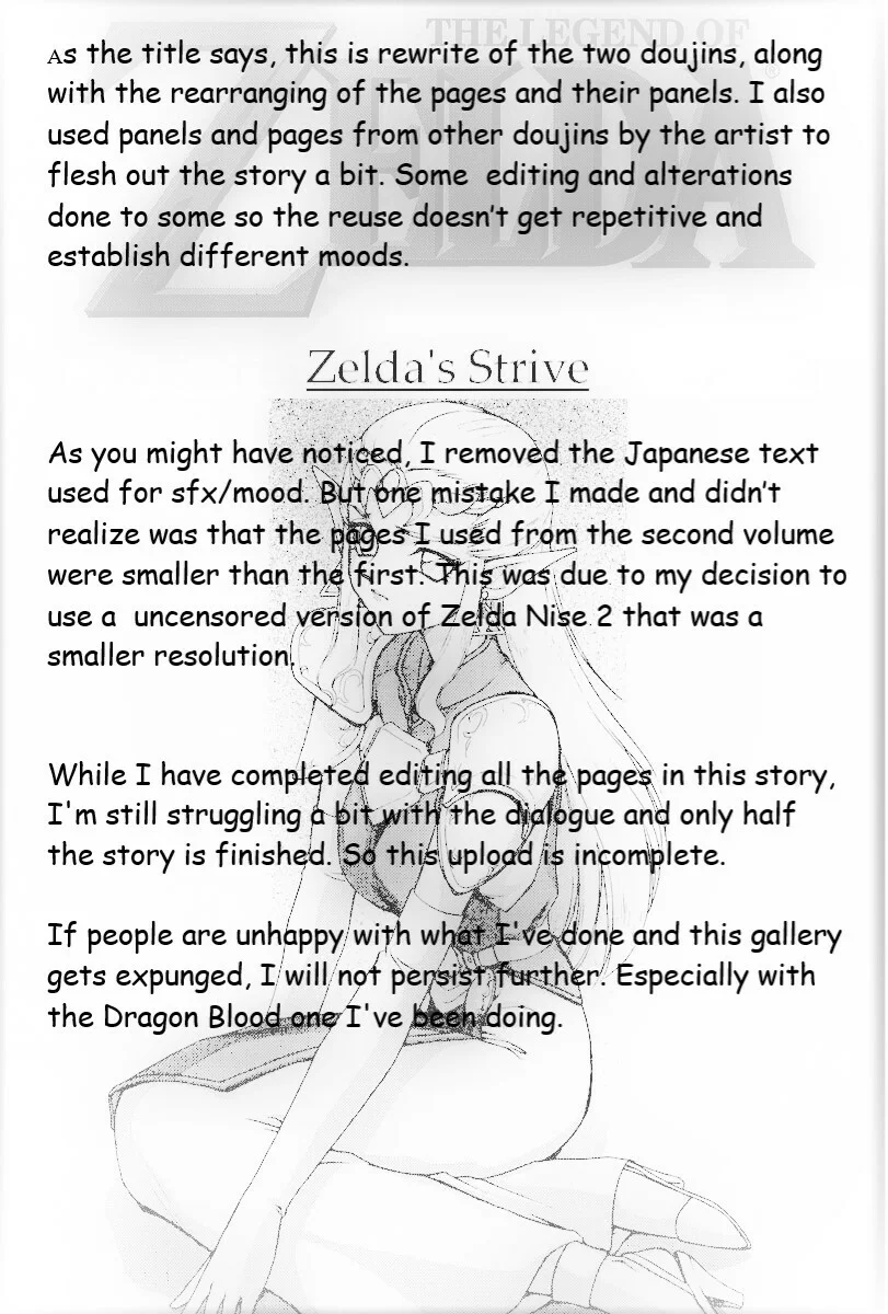 Portada del cómic Legend of Zelda; Zelda's Strive, con la princesa Zelda en primer plano. - Página 39