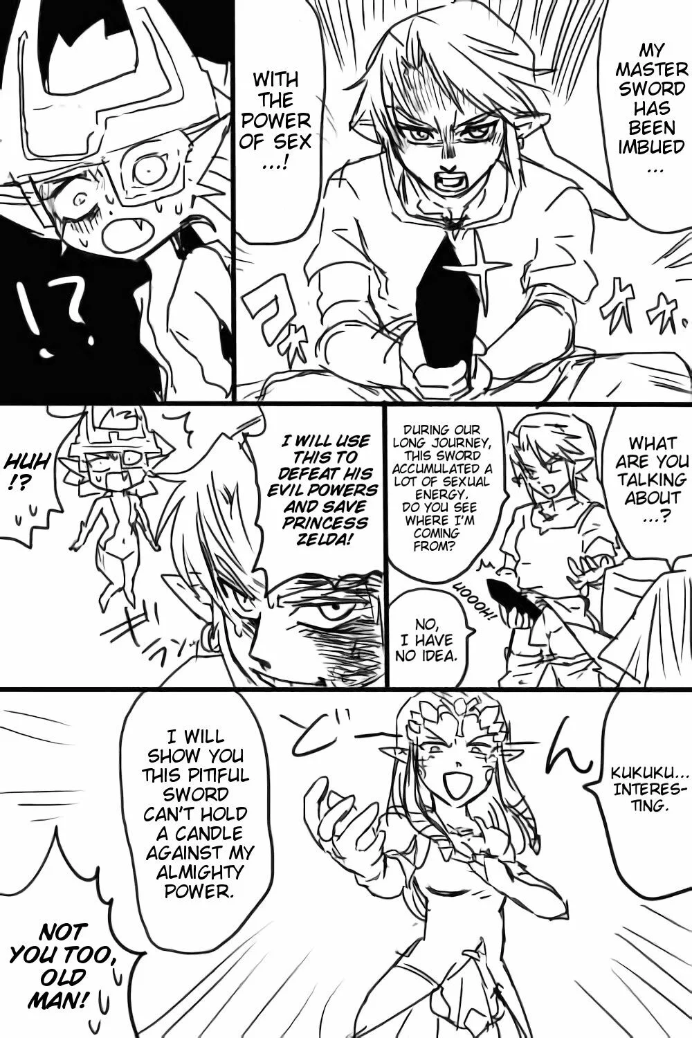 Portada del cómic Zelda-san to Shoubu Shiyo! | A fight with Zelda!, mostrando a los personajes en una escena de acción. - Página 9