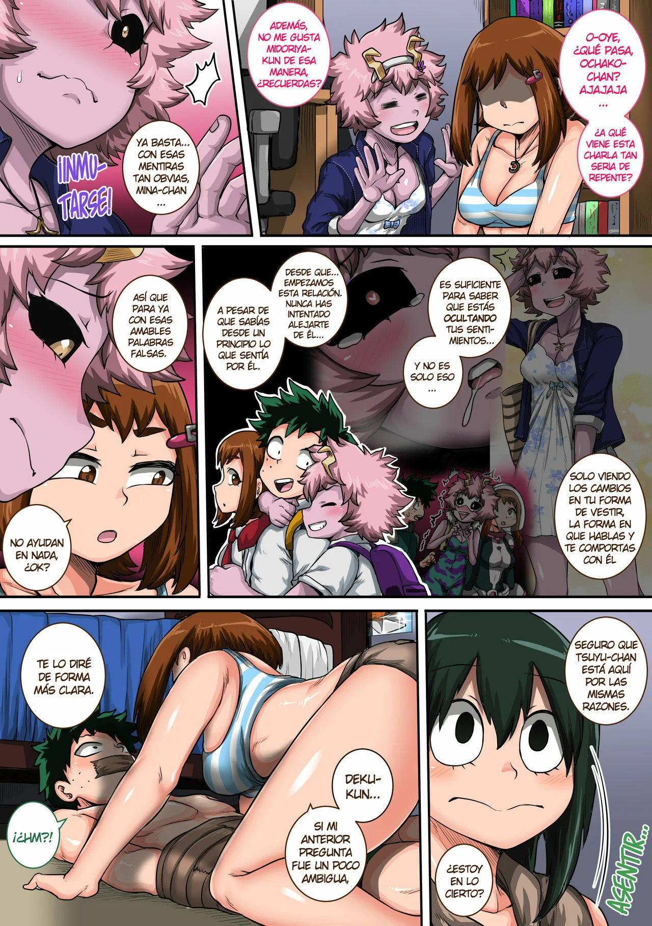 Portada del cómic Boku no Harem Academia 6, con la chica de instintos animales en primer plano. - Página 10