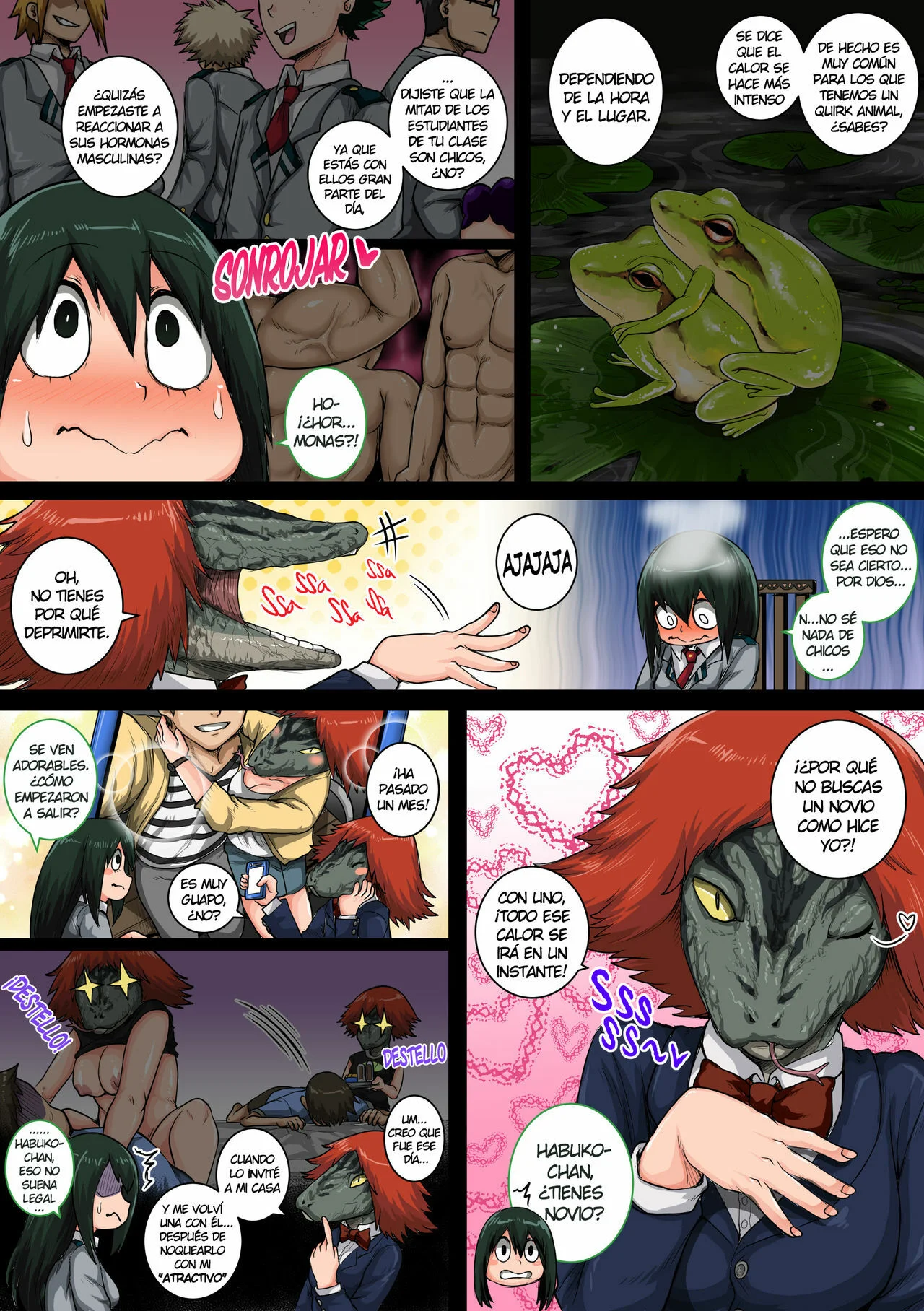 Portada del cómic Boku no Harem Academia 6, con la chica de instintos animales en primer plano. - Página 75