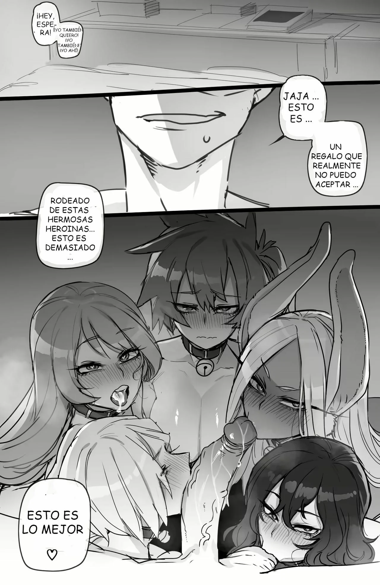 Portada del cómic MY HERO Christmas HAREM con ilustración navideña. - Página 9