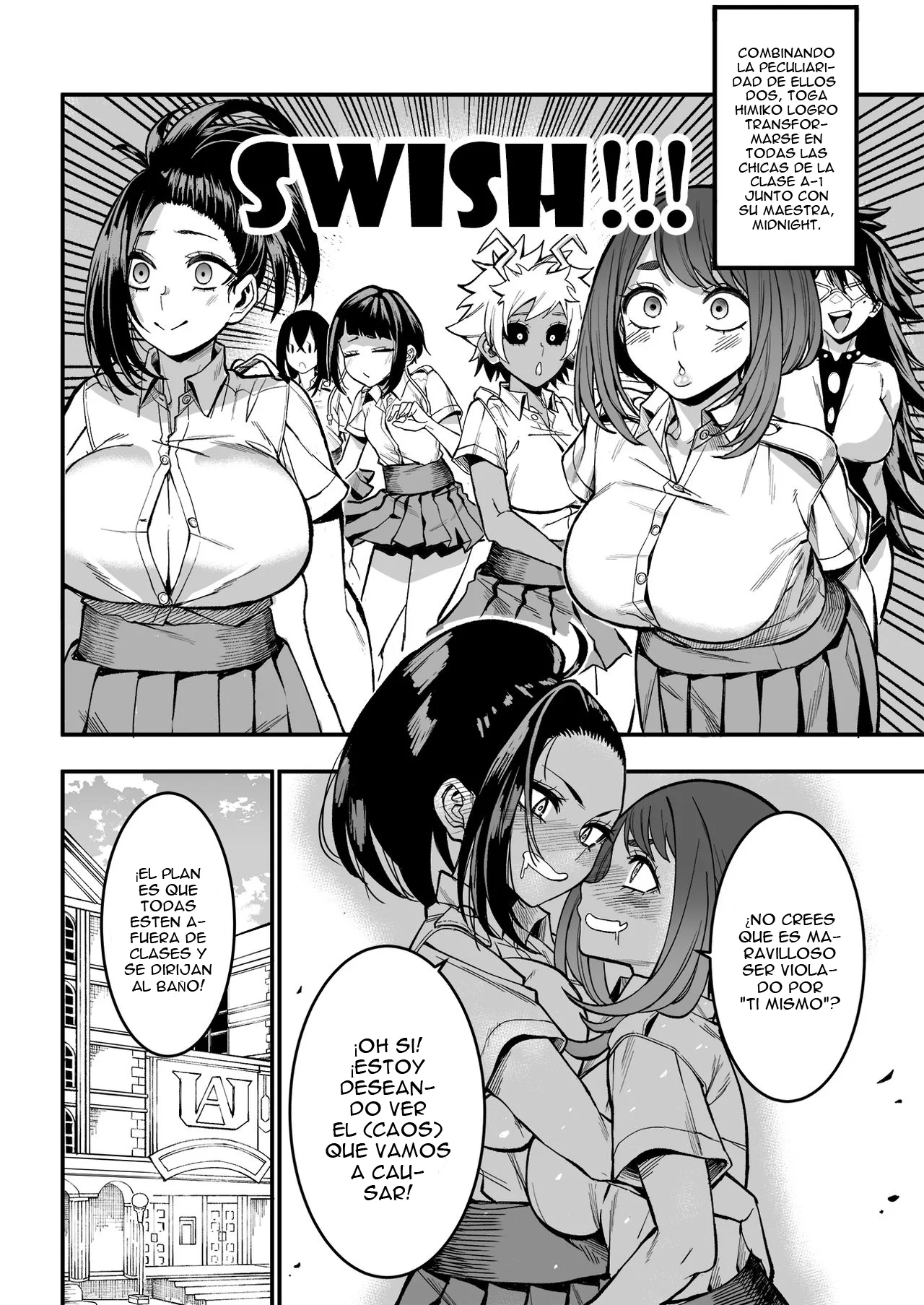 Portada del cómic Selfcest in the Academy, con ilustración de personajes en un entorno académico. - Página 29