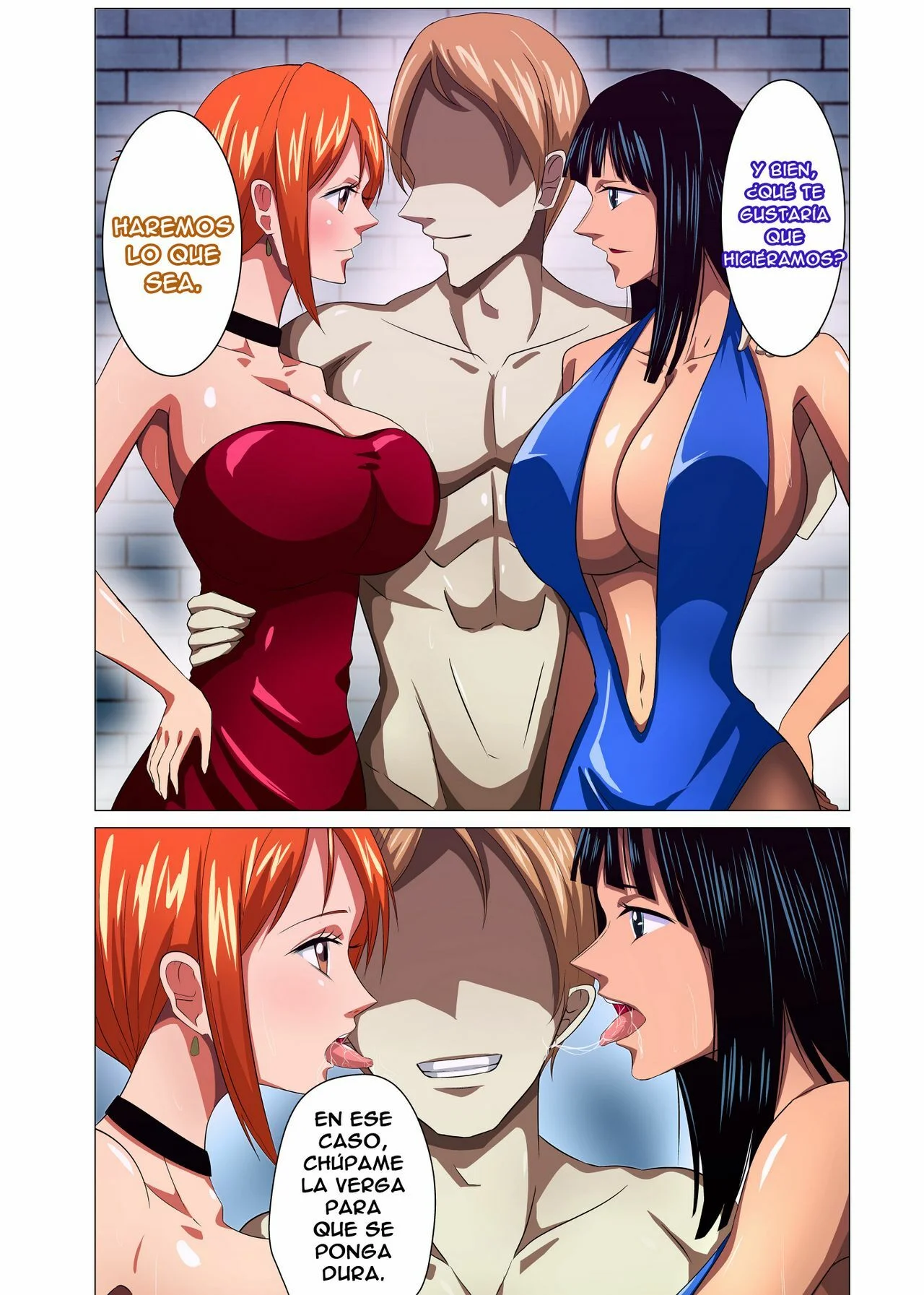 Portada del cómic Onna Kaizoku ga Himitsu no Settai, con ilustración de temática adulta. - Página 23