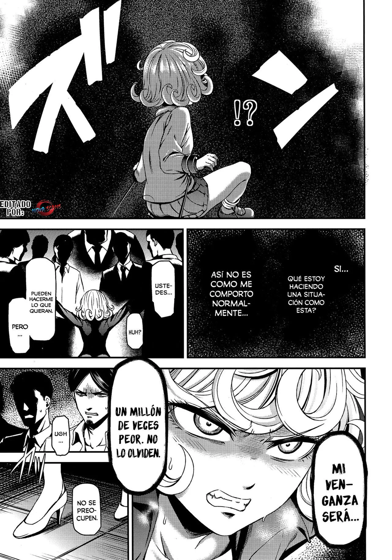 Portada del cómic ONE-HURRICANE - Kutsujoku no Tatsumaki, con su título y diseño gráfico. - Página 22