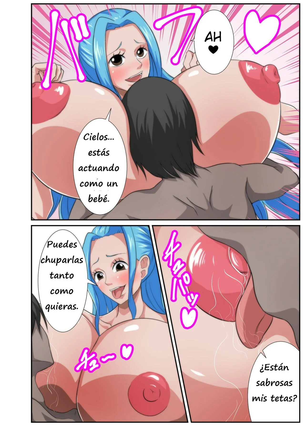 Portada del cómic Bakunyuu Heroine no Harem Rakuen, con ilustración de heroínas tetonas en un paraíso harem. - Página 20