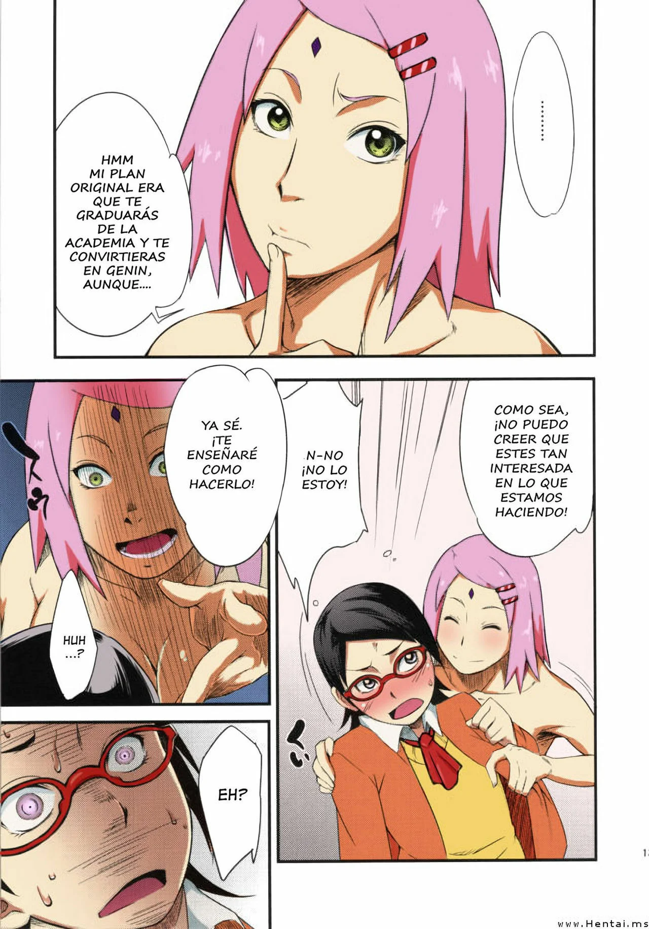 Portada del cómic Konoha Donburi, con ilustración a color y diseño de personajes. - Página 18
