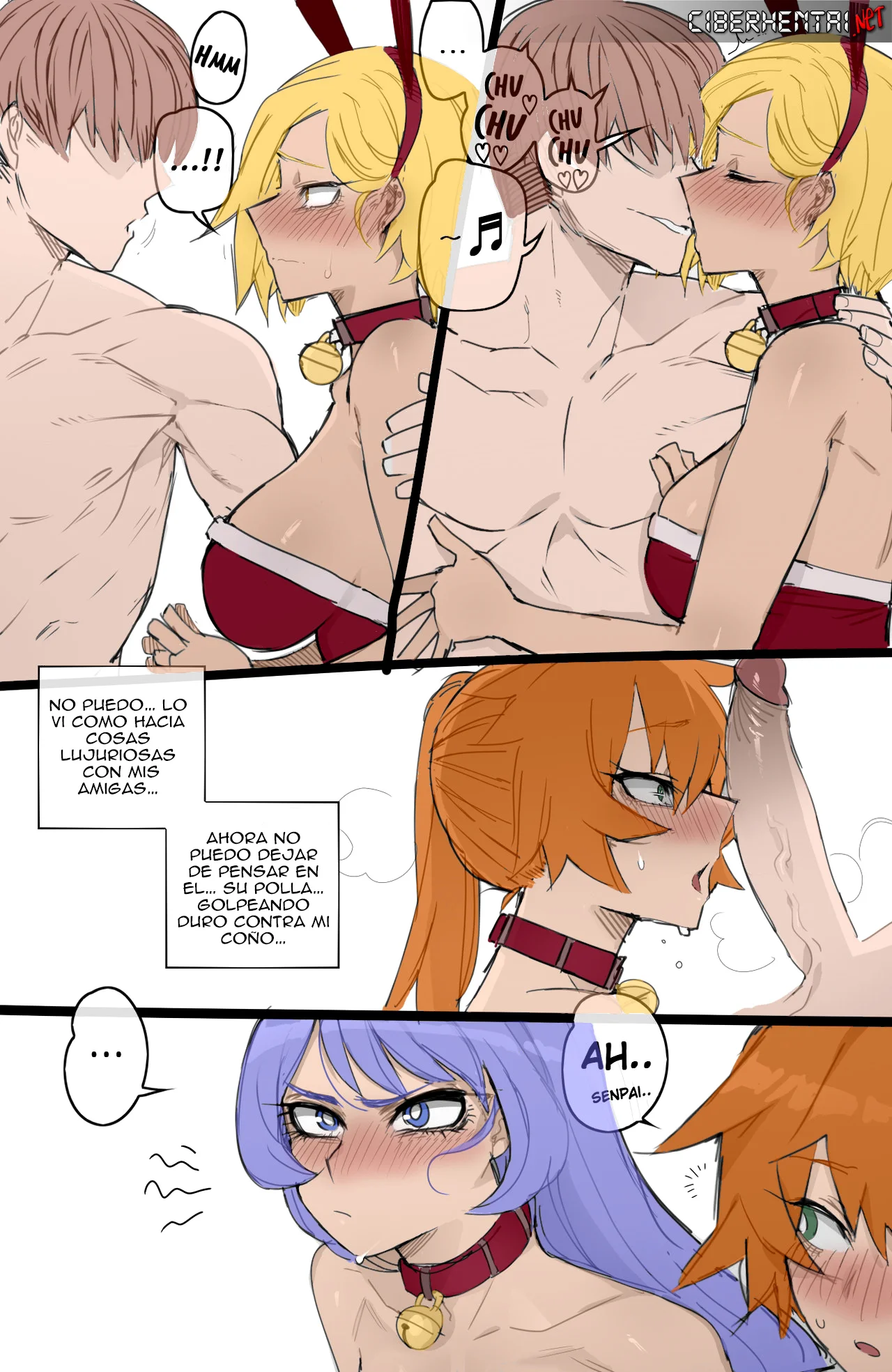 Portada del cómic MY HERO Christmas HAREM con ilustración navideña. - Página 11