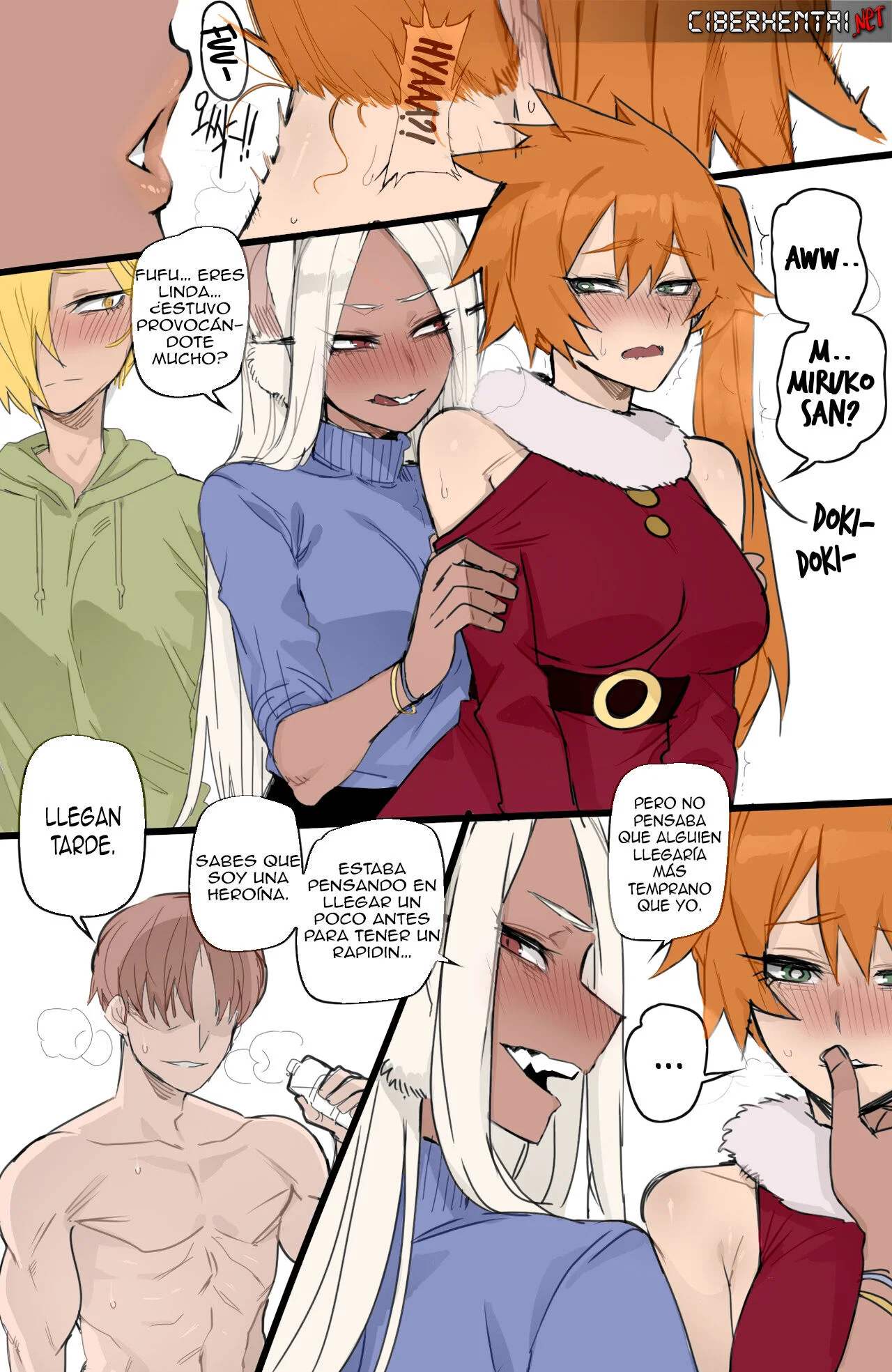 Portada del cómic MY HERO Christmas HAREM con ilustración navideña. - Página 13