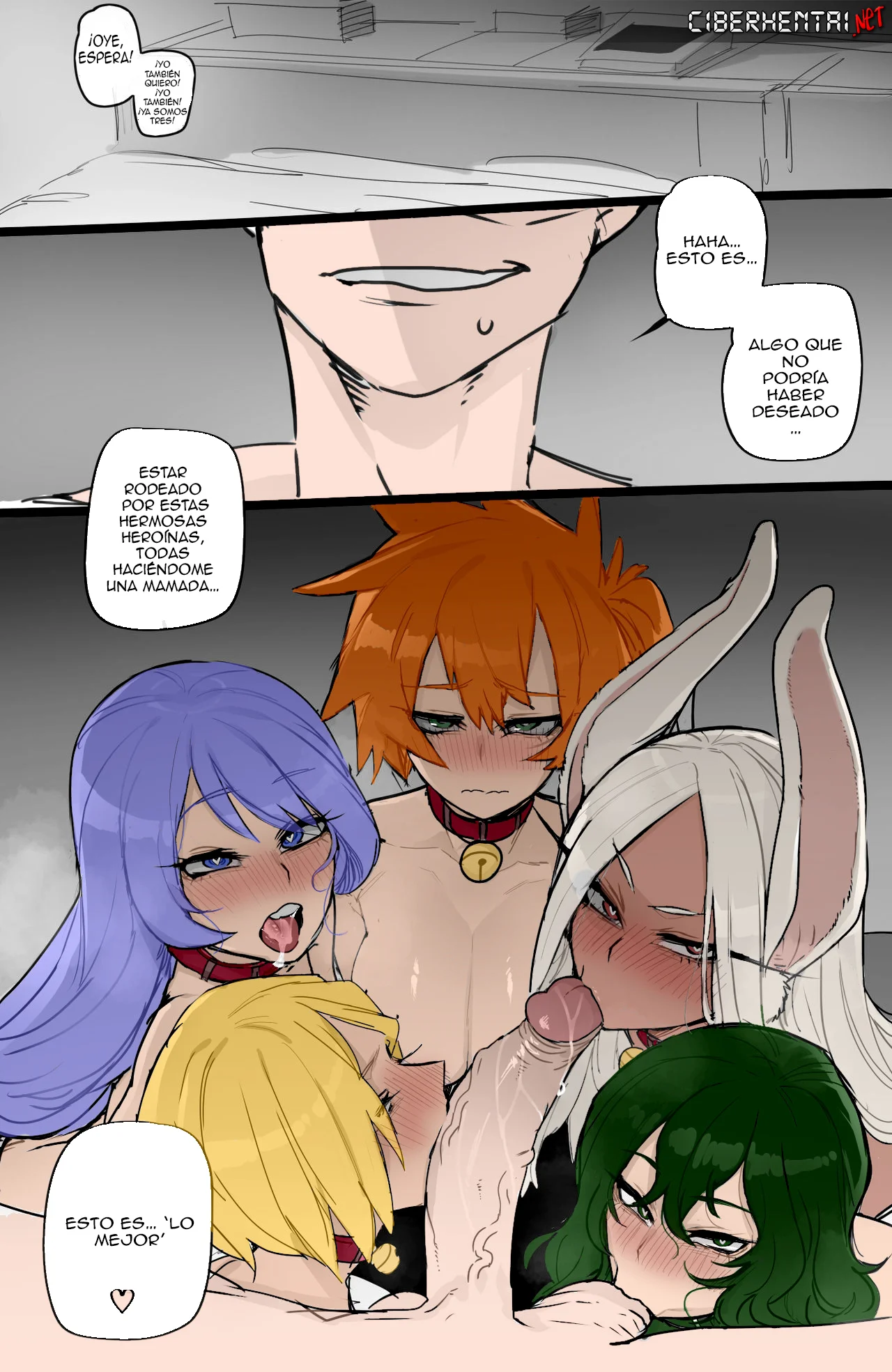 Portada del cómic MY HERO Christmas HAREM con ilustración navideña. - Página 9