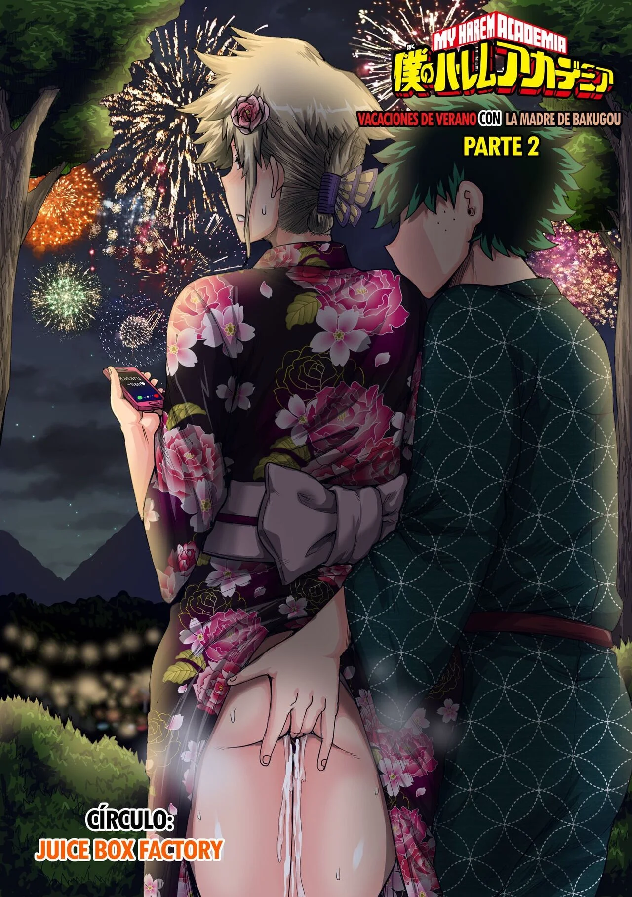 Portada del cómic Boku no Harem Academia Bakugou Mama to no Natsuyasumi "Chuunen". - Página 90