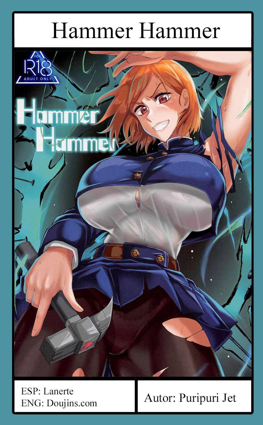Portada del cómic Hammer Hammer, con su título y arte principal.