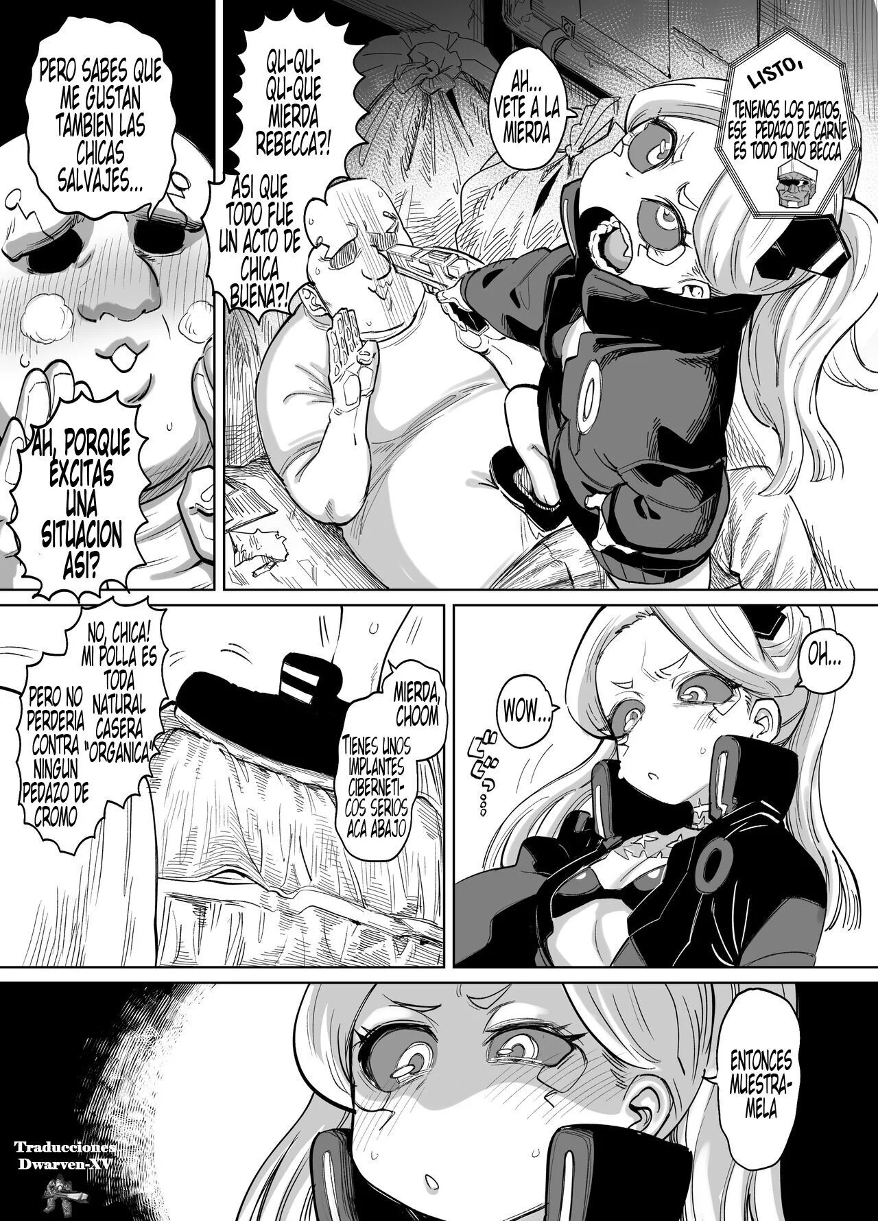 Portada del cómic Rebecca-chan to Zukobako Manga, con la protagonista Rebecca en primer plano. - Página 8