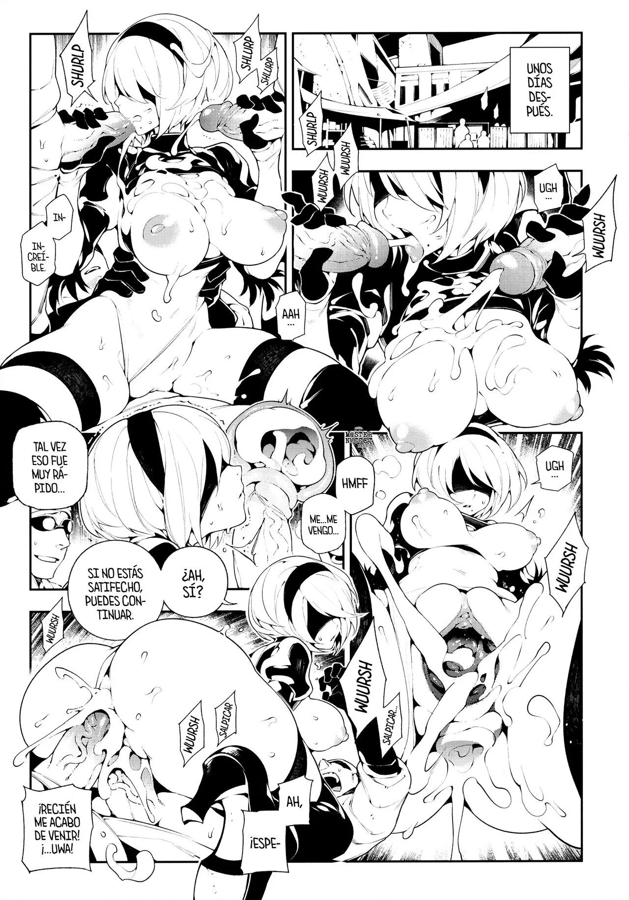 Portada del cómic NieR:2BR18, con su título y arte principal. - Página 17