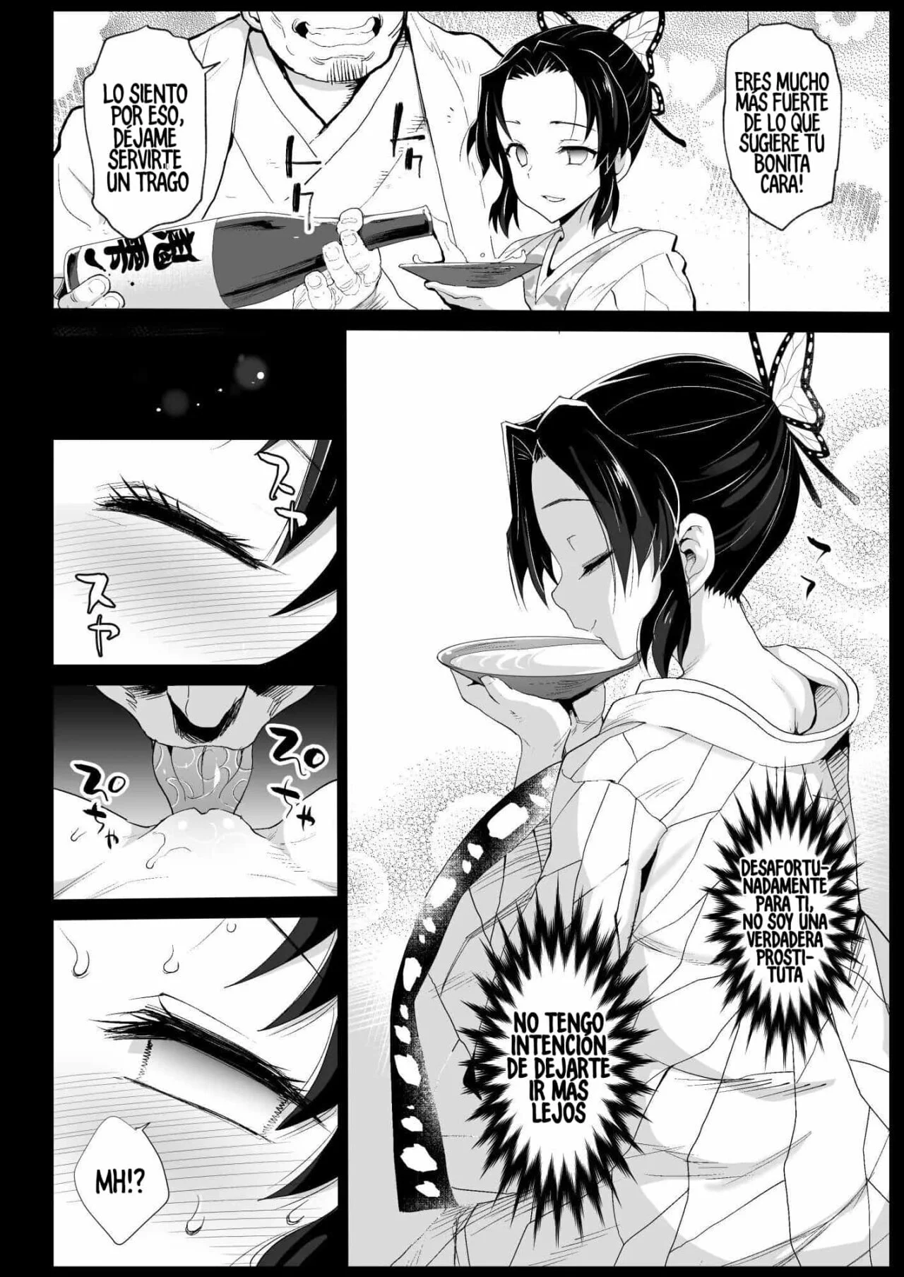 Portada del cómic Oni Metsu no Yujo Kochou Shinobu - RAPE OF DEMON SLAYER 7, con ilustración de la protagonista. - Página 38