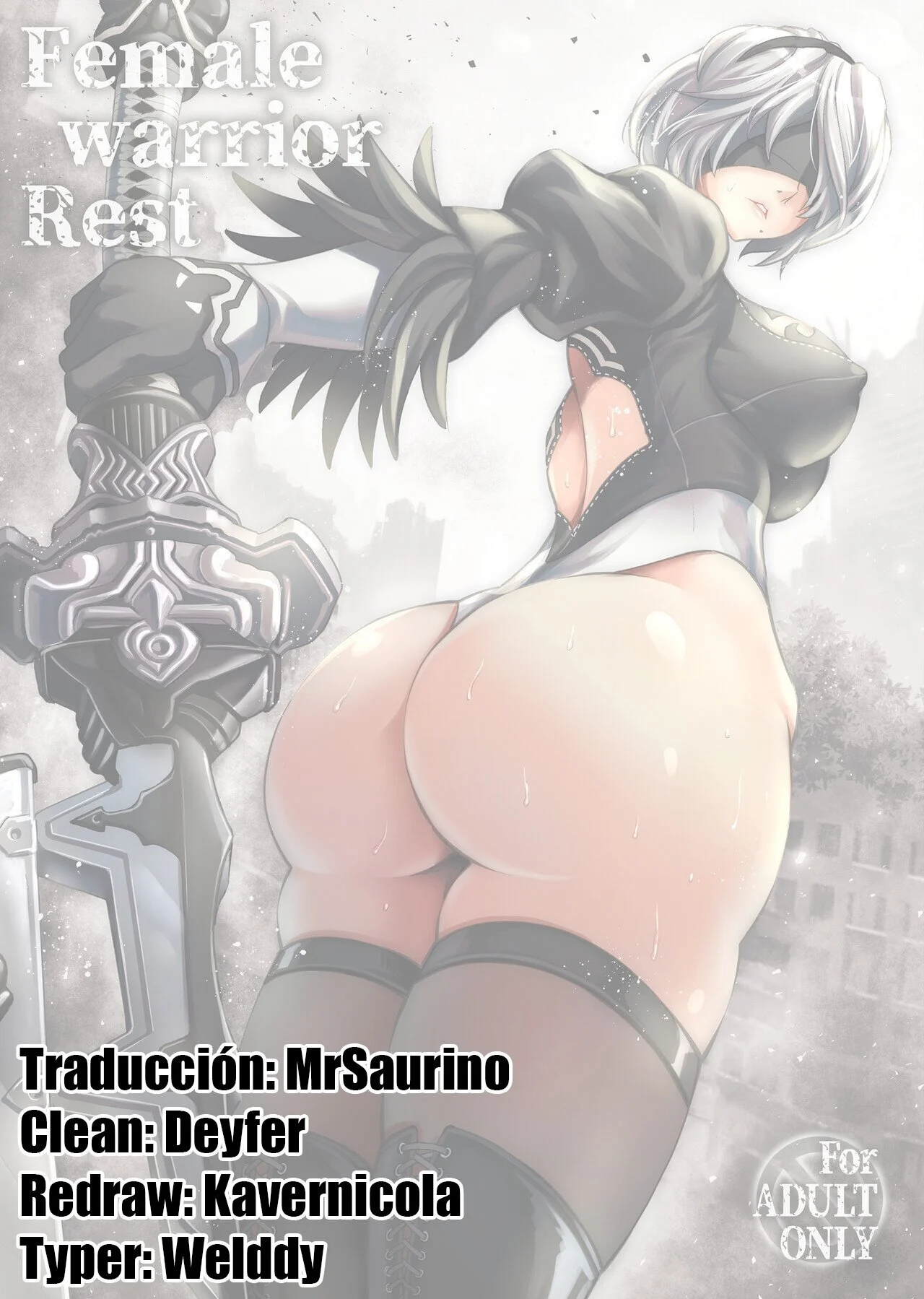Portada del cómic Onna Senshinokyuusoku, con su título y arte de portada.