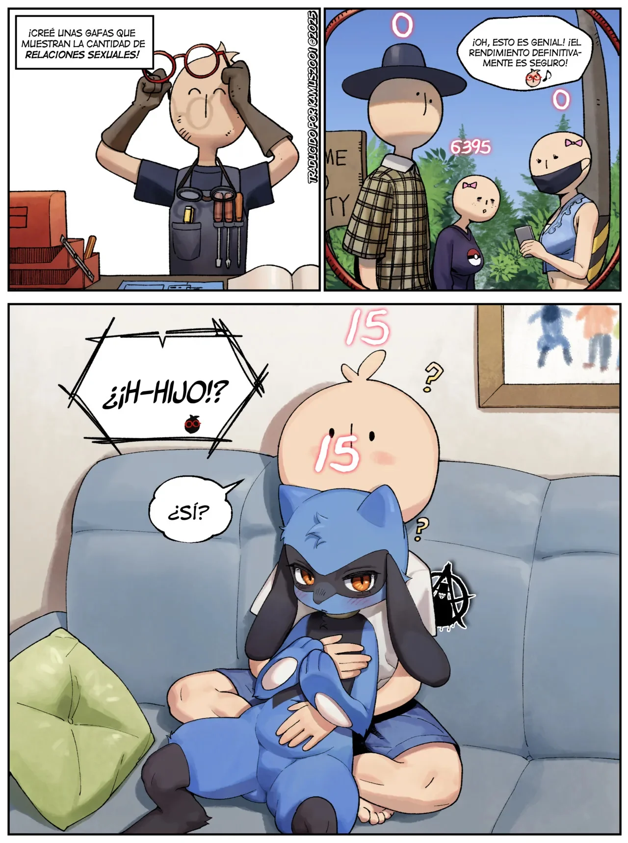 Portada del cómic Riolu Manwha, con ilustración principal y título destacado. - Página 10