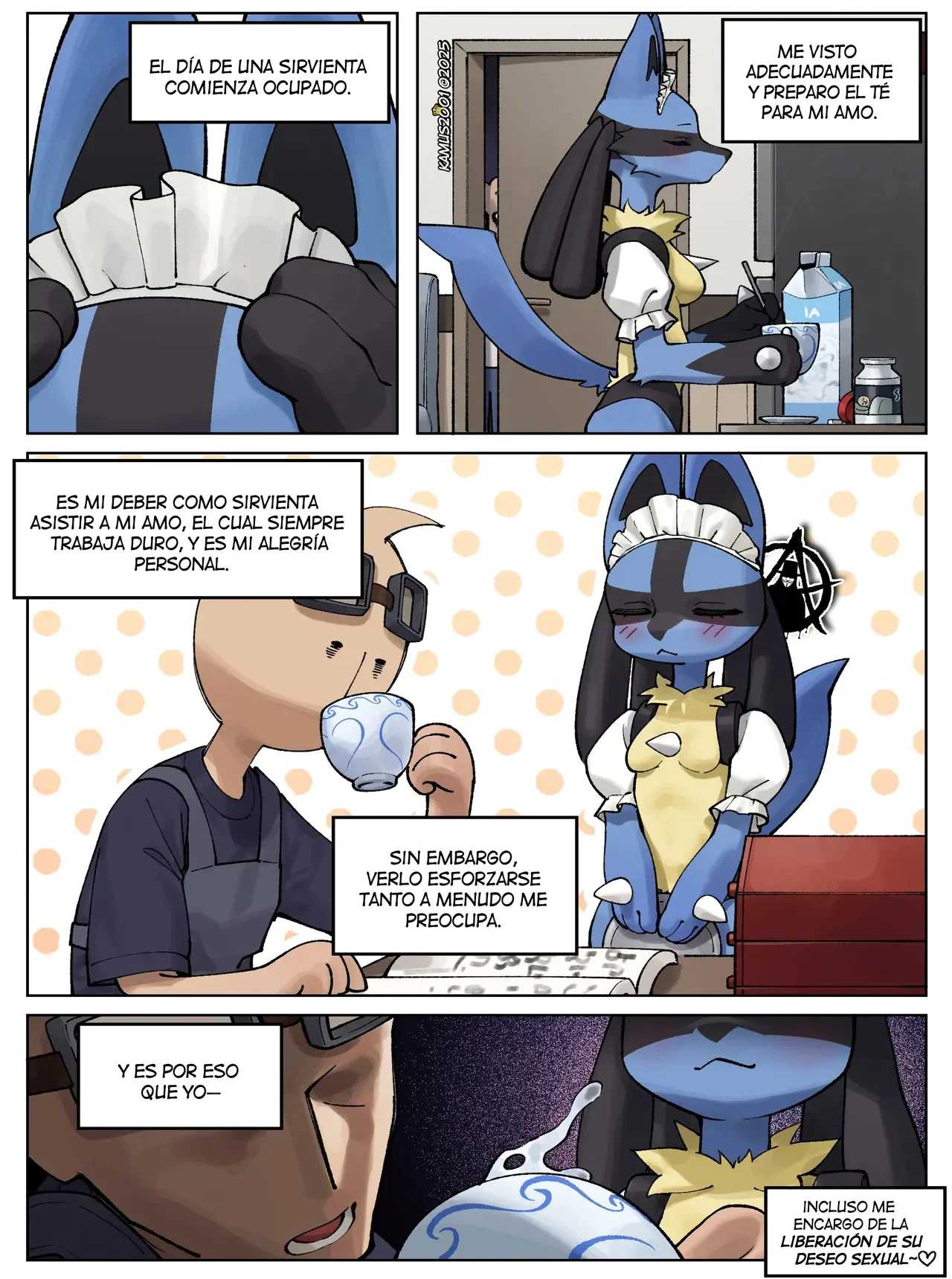Portada del cómic Riolu Manwha, con ilustración principal y título destacado. - Página 4