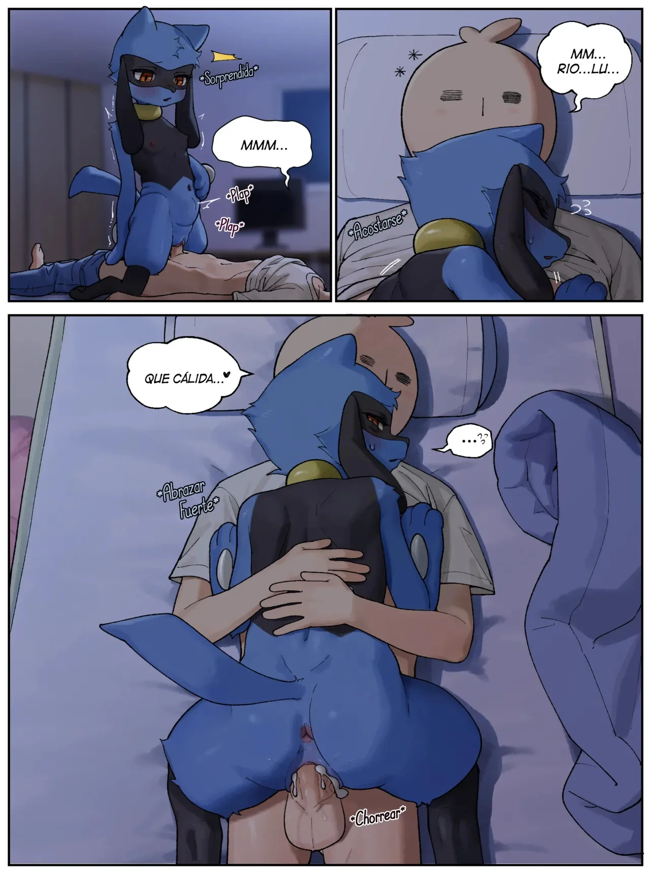 Portada del cómic Riolu Manwha, con ilustración principal y título destacado. - Página 8