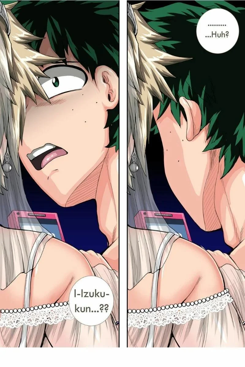 Portada del capítulo 8 de Boku no Harem Academia, con Bakugou Mama en una escena de verano. - Página 7