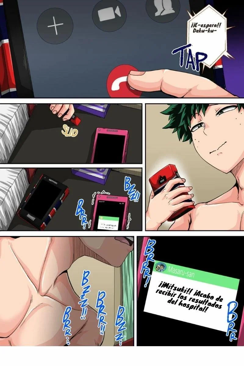 Portada del capítulo 8 de Boku no Harem Academia, con Bakugou Mama en una escena de verano. - Página 9