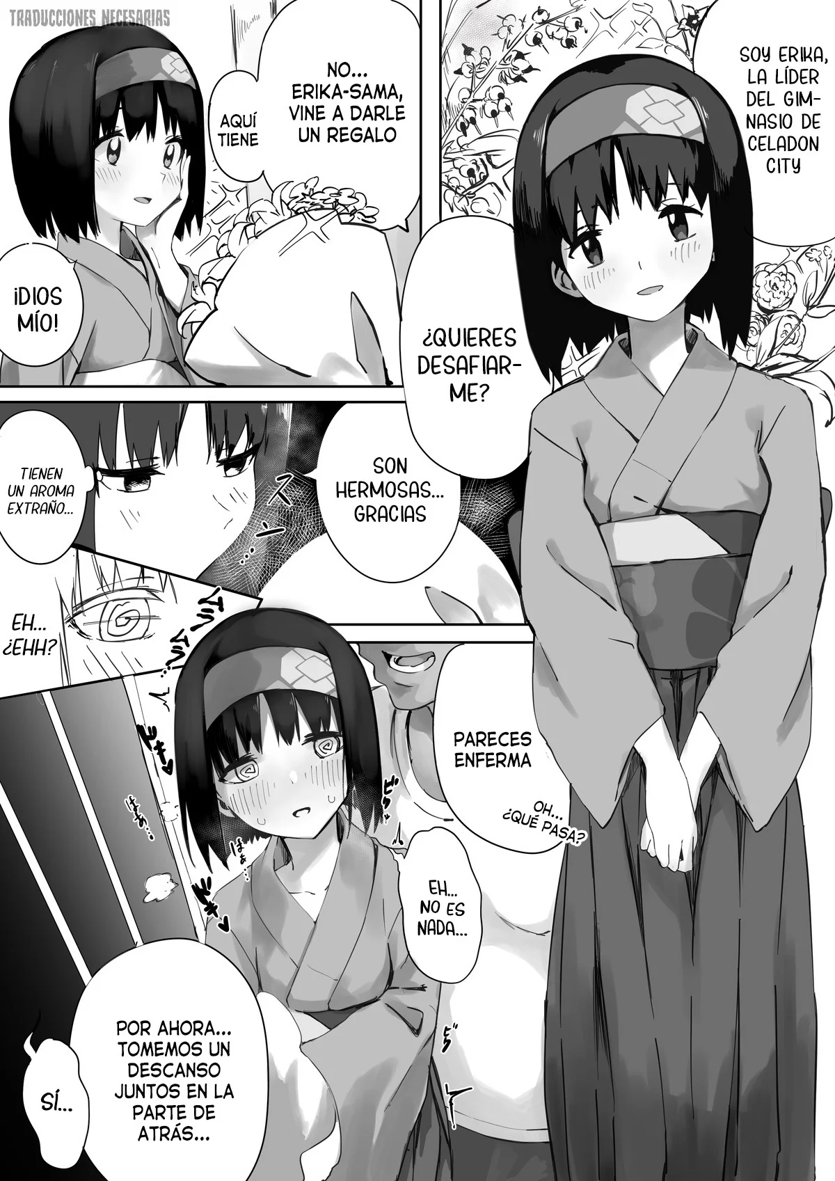 Portada del cómic Erika-sama Manga, con su título y diseño gráfico característico. - Página 9
