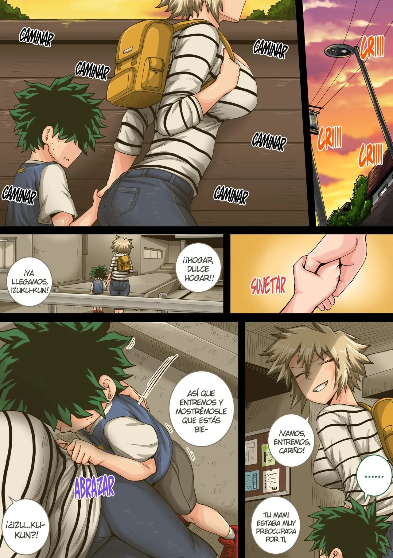 Portada del cómic Boku no Harem Academia Cap. 7.3, con su título y arte de portada. - Página 40