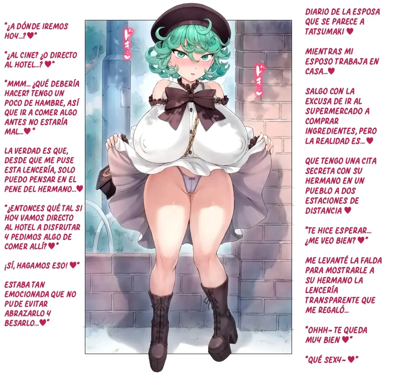 Portada del cómic Tatsumaki-ppoi Tsuma, mostrando a la esposa protagonista con rasgos similares a Tatsumaki. - Página 16