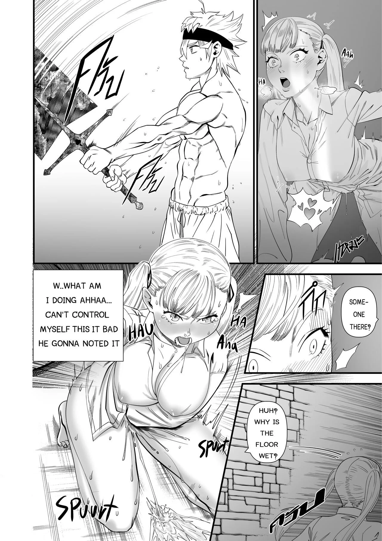 Portada del cómic Black Clover Porn Book, con ilustración explícita de sus personajes. - Página 45