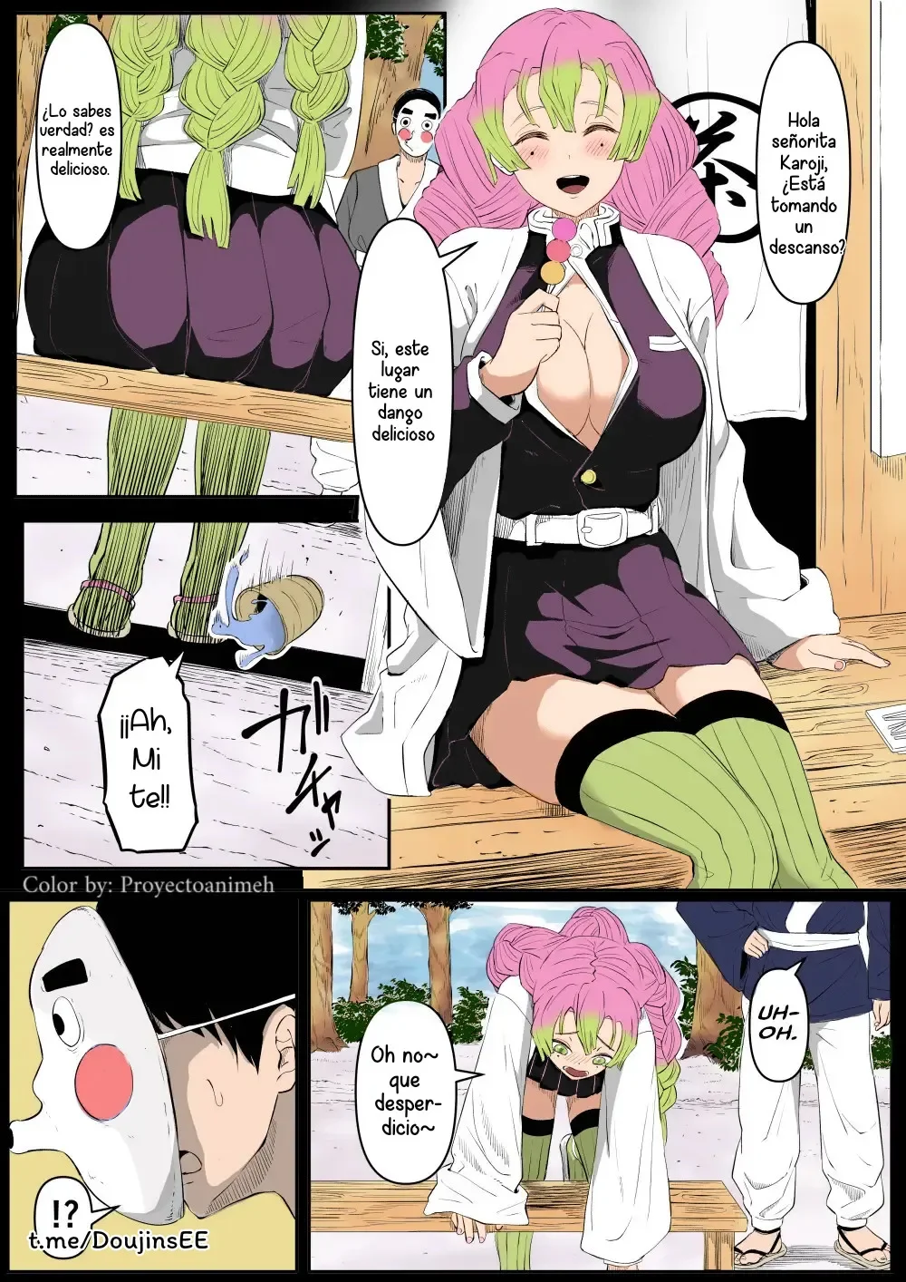 Portada del cómic La puta de Mitsuri Kanroji, con la protagonista en pose sugerente. - Página 21