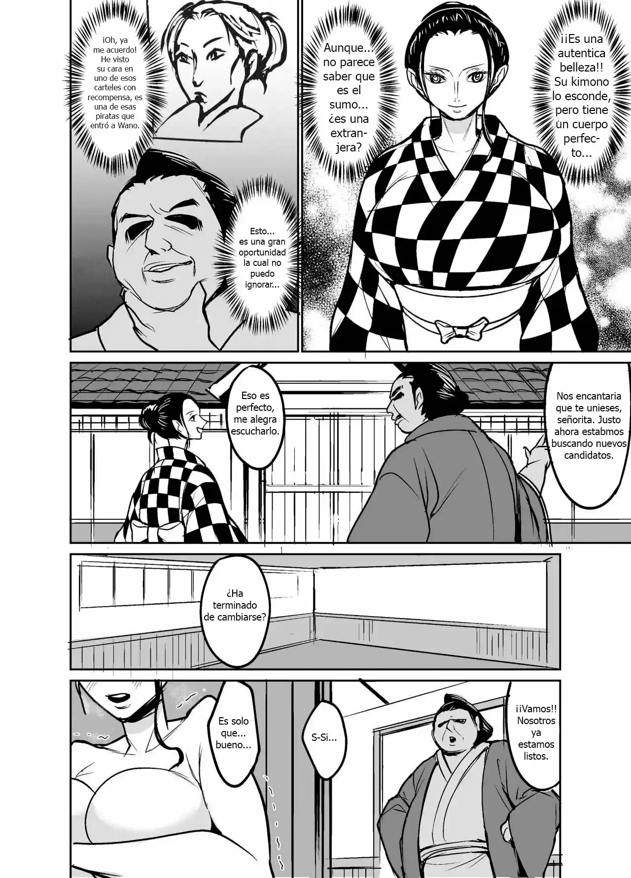 Portada del cómic de la arqueóloga infiltrada en el País de Wano como luchadora de sumo. - Página 66