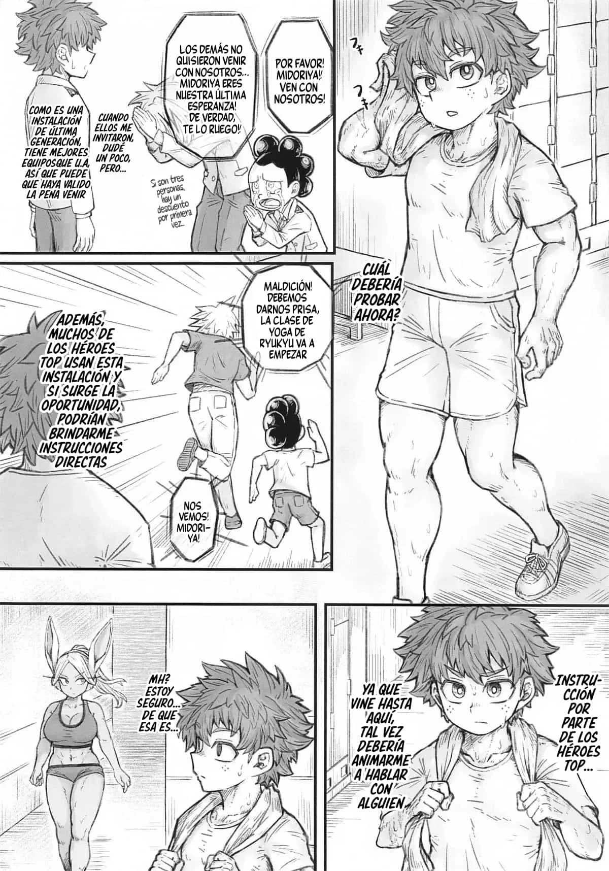 Portada del cómic Mirko's Estrus Muscle Training, con una Mirko en celo durante su entrenamiento muscular. - Página 25