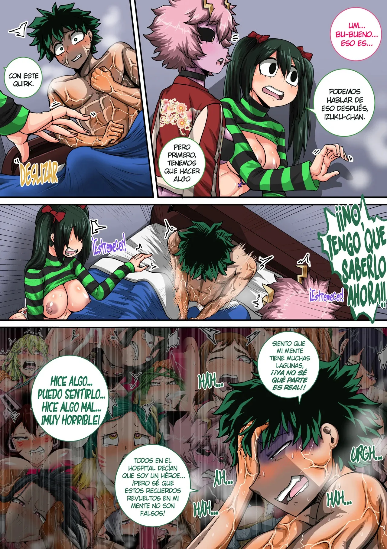 Portada del cómic Boku no Harem Academia, capítulo 8, con sus personajes femeninos en primer plano. - Página 51