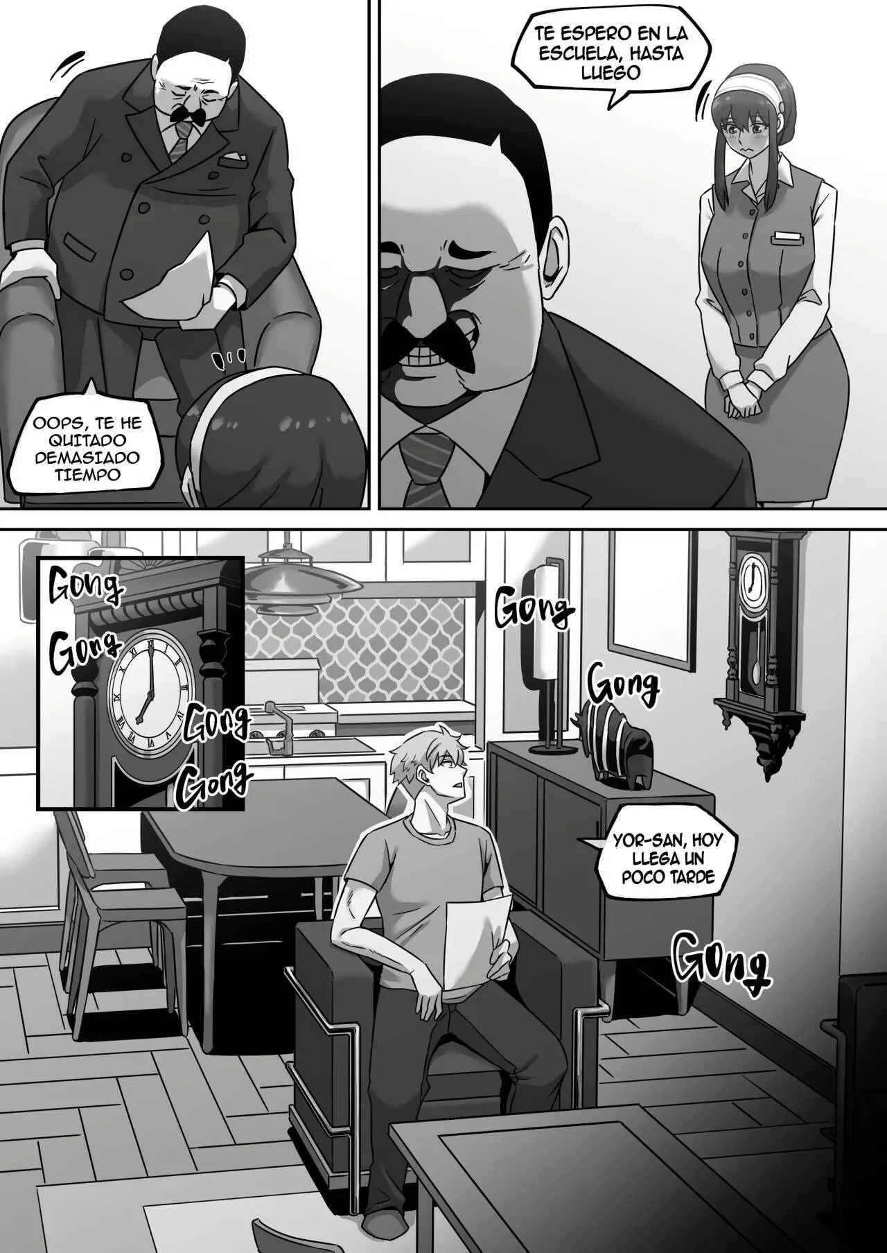 Portada del cómic Gibo no Hisoka na Kojin Mendan Yor Forger, con la entrevista personal secreta de Yor. - Página 33
