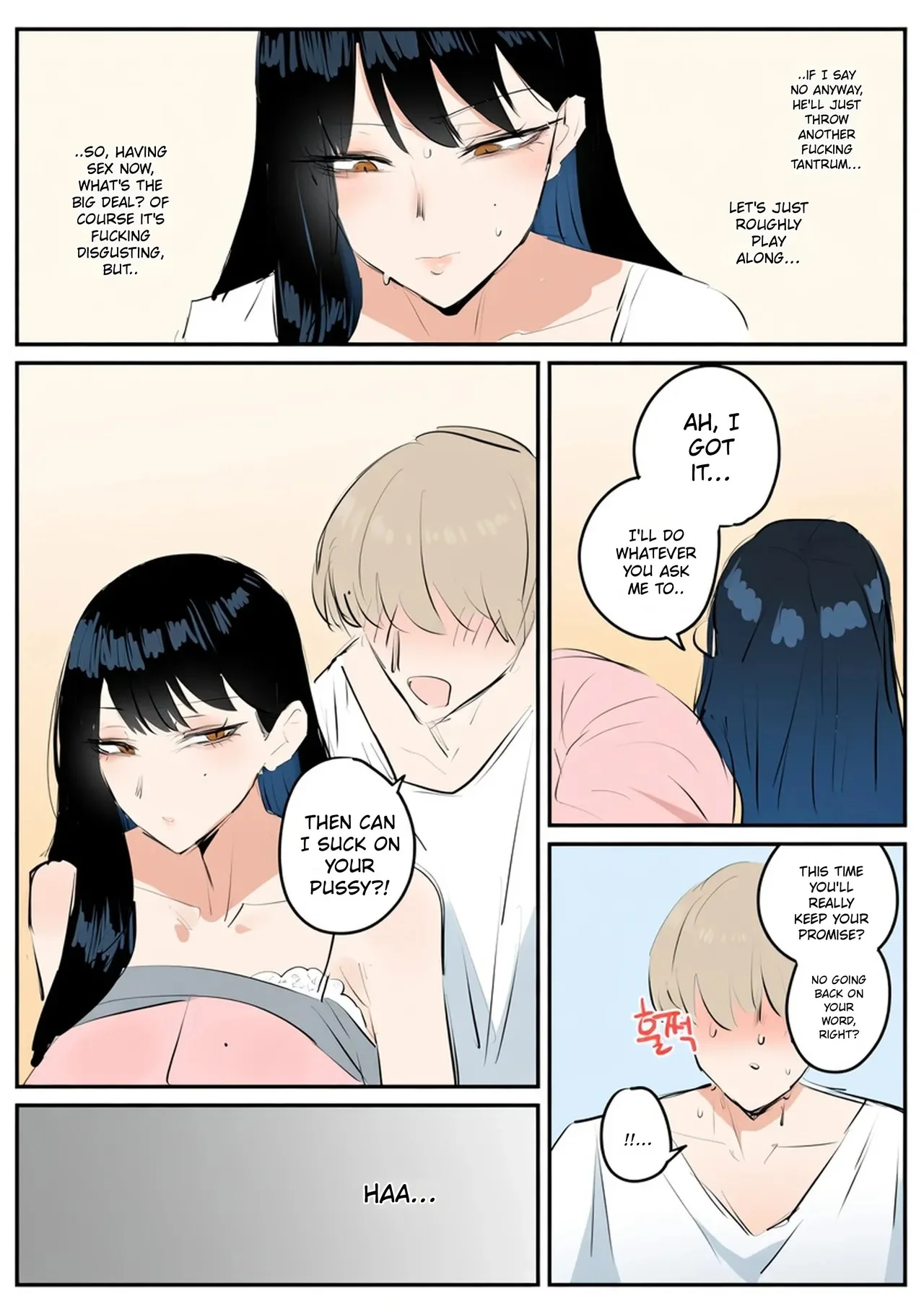 Portada de manga con mujer tetona y milf, escena de lactancia y chantaje, rayos x. - Página 50