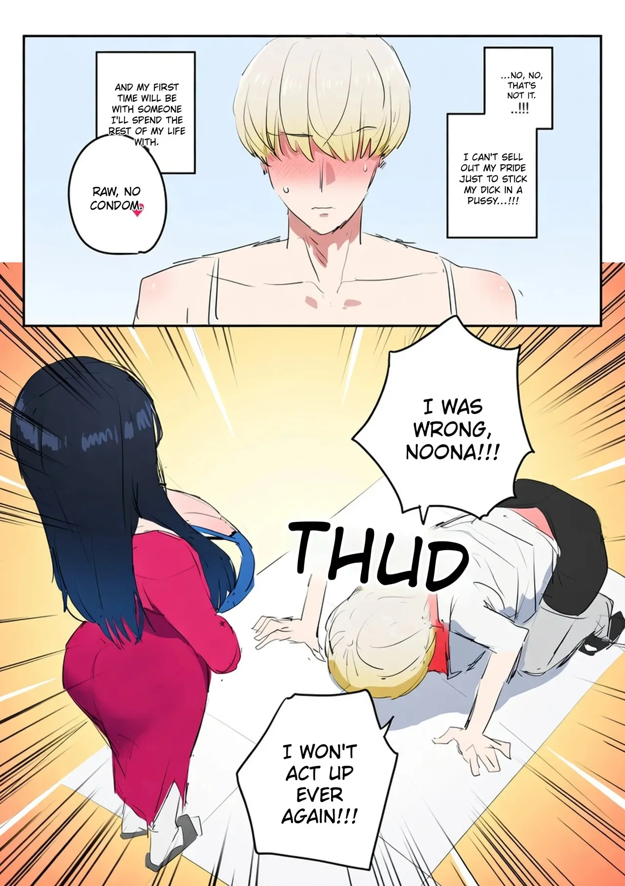 Portada de manga con mujer tetona y milf, escena de lactancia y chantaje, rayos x. - Página 80