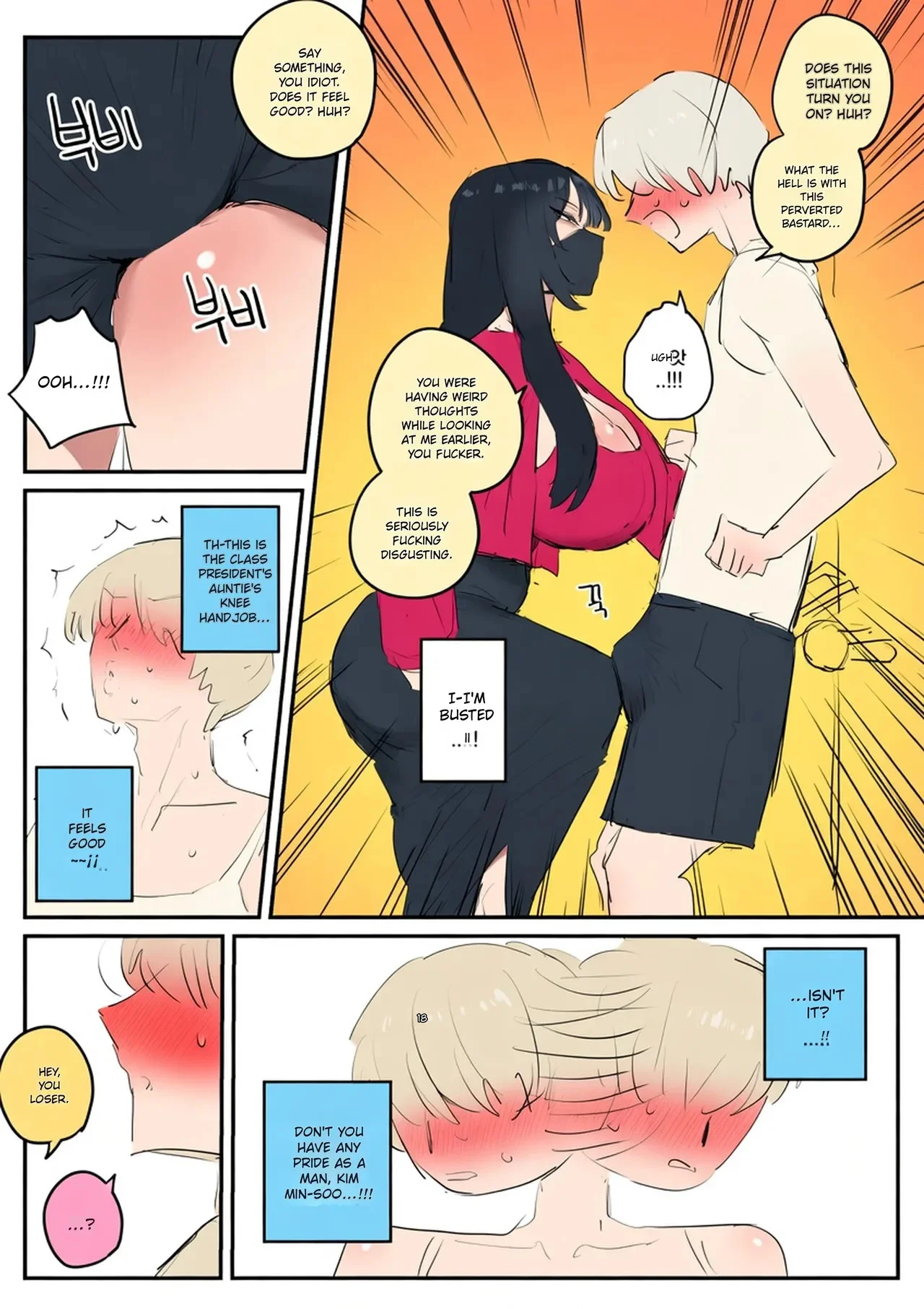 Portada de manga con mujer tetona y milf, escena de lactancia y chantaje, rayos x. - Página 82