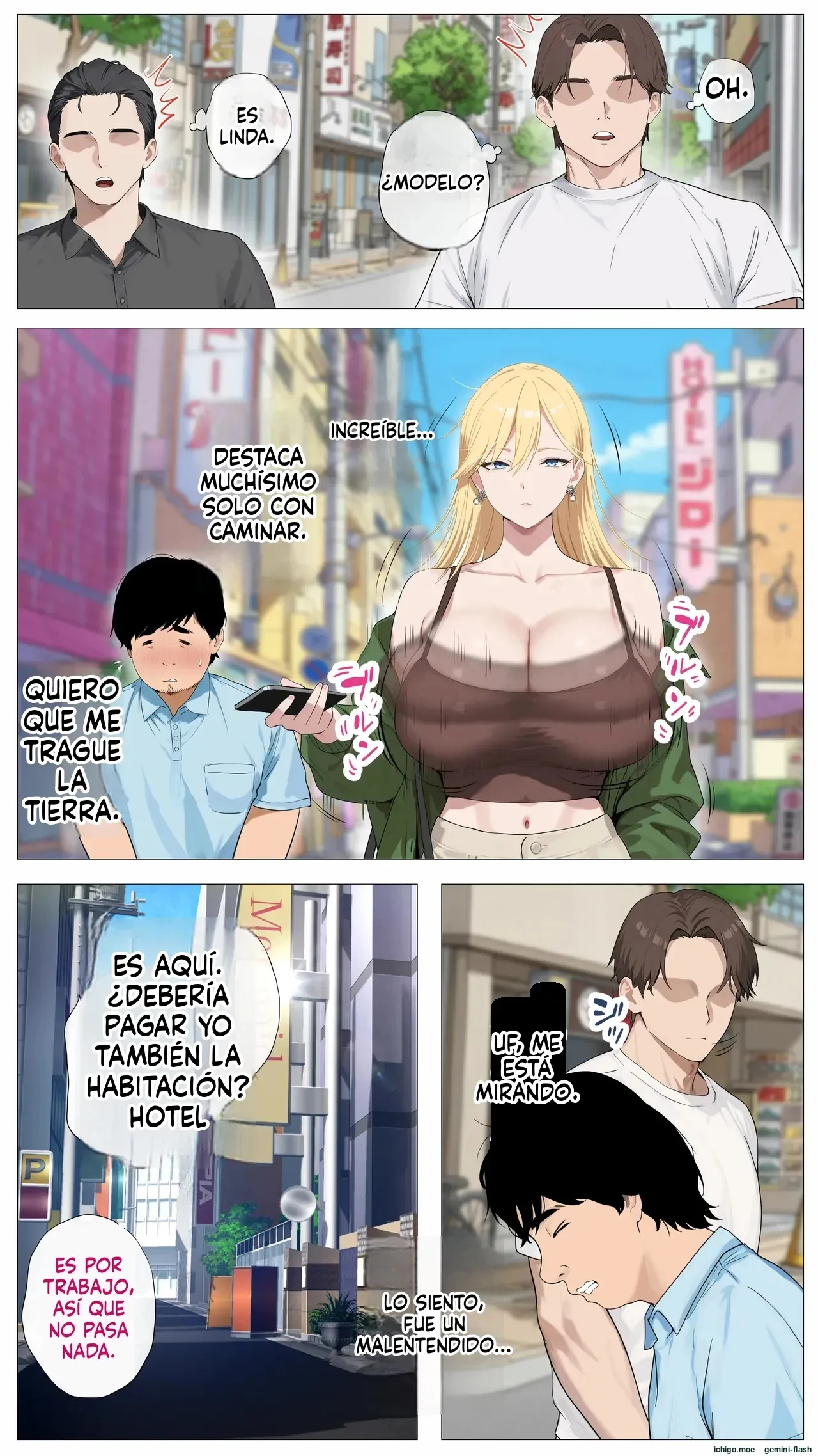 Portada del manga Haishin de Kasegitai Shio Gal to InCha no Ore, a color, con temática de infidelidad y prostitución. - Página 67