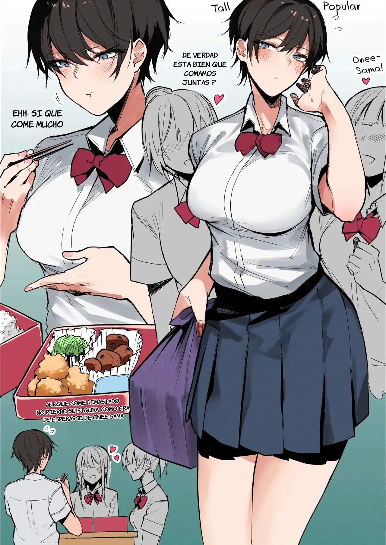 Portada a color de Boyish Succubus Onee-san, con una súcubo tomboy tetona en bikini. - Página 6